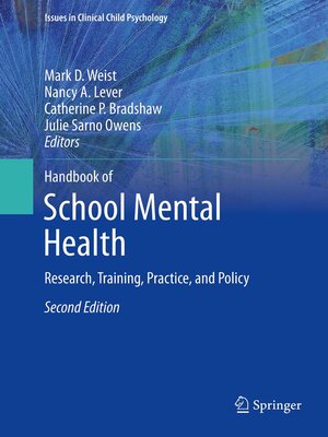 cover image of Handbook of School Mental Health